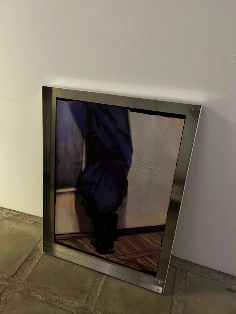 Wooden case for a painting