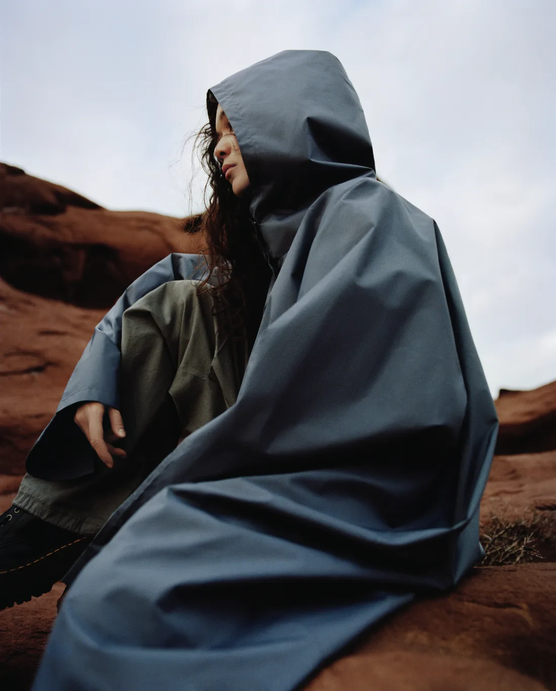 Raincoats cut like Kazakh national dress — 2