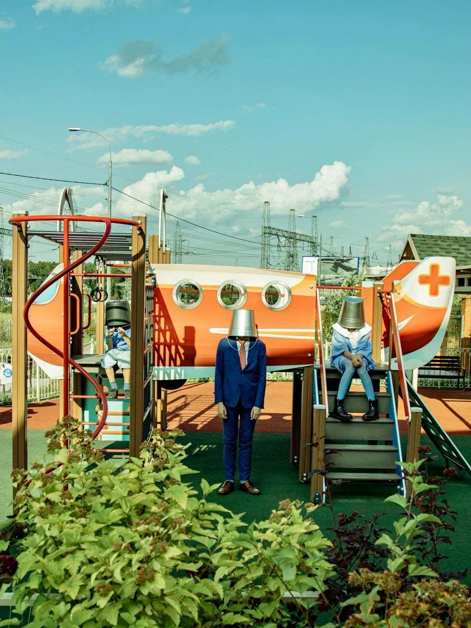 Open-call work: figures on a playground